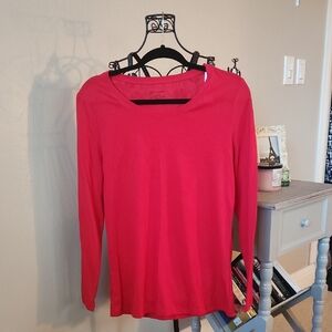 No Boundaries Vibrant Red Long Sleeve Top